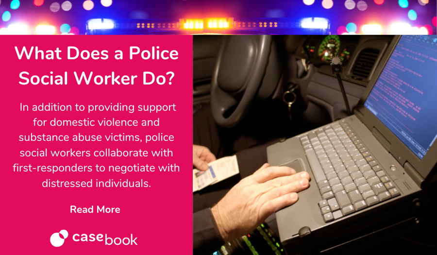 what does a police social worker do?