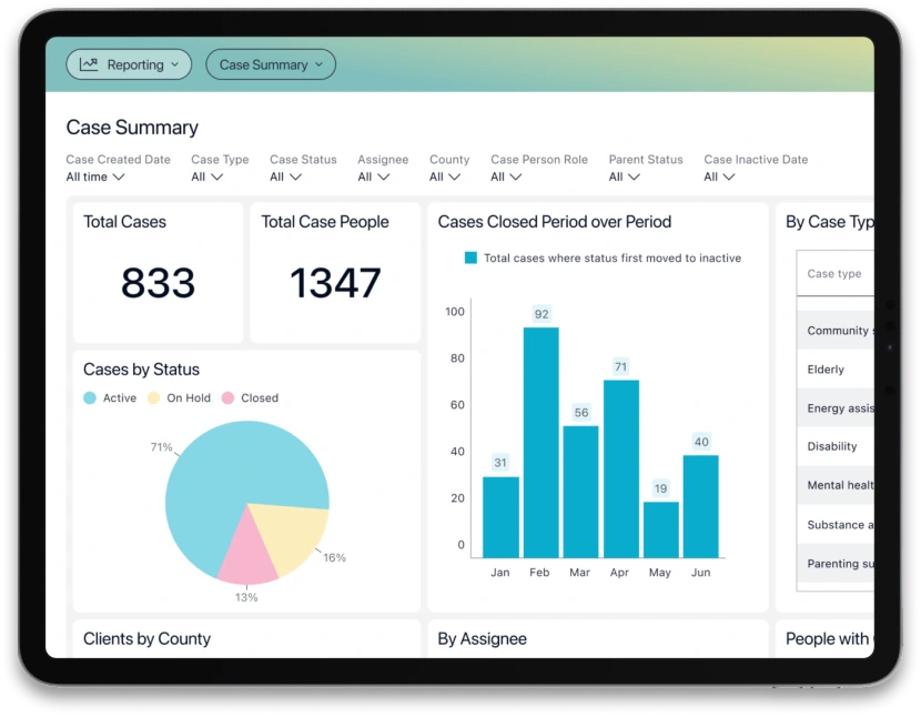 Casebook offers mobility and reporting for human services