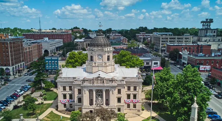 Bloomington, Indiana downtown — home of the BPD Social Work Program